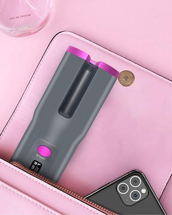 Cordless Automatic Hair Curler Iron Wireless Curling Iron USB Rechargeable Air Curler for Curls Waves LCD Display Ceramic Curly Cordless Automatic Hair Curler Iron Wireless Curling Iron USB Rechargeable Air Curler for Curls Waves LCD Display Ceramic Curly