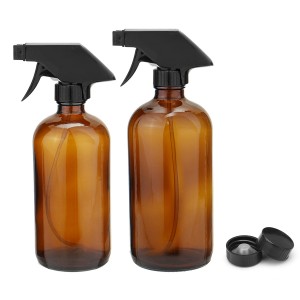 250 500ML Amber Glass Spray Bottles Sprayer Trigger For Aromatherapy Dispenser