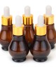 5Pcs Amber Glass Pipette Eye Dropper Bottles for Aromatherapy Essential Oil Perfume Toner 5Pcs Amber Glass Pipette Eye Dropper Bottles for Aromatherapy Essential Oil Perfume Toner