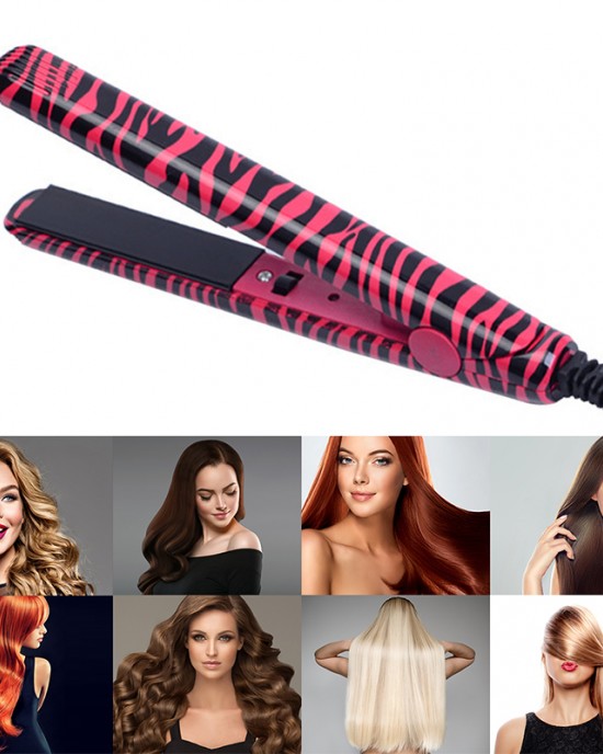2 In 1 Portable Ceramic Ionic Flat Iron Hair Straightener Curling Curler 2 In 1 Portable Ceramic Ionic Flat Iron Hair Straightener Curling Curler