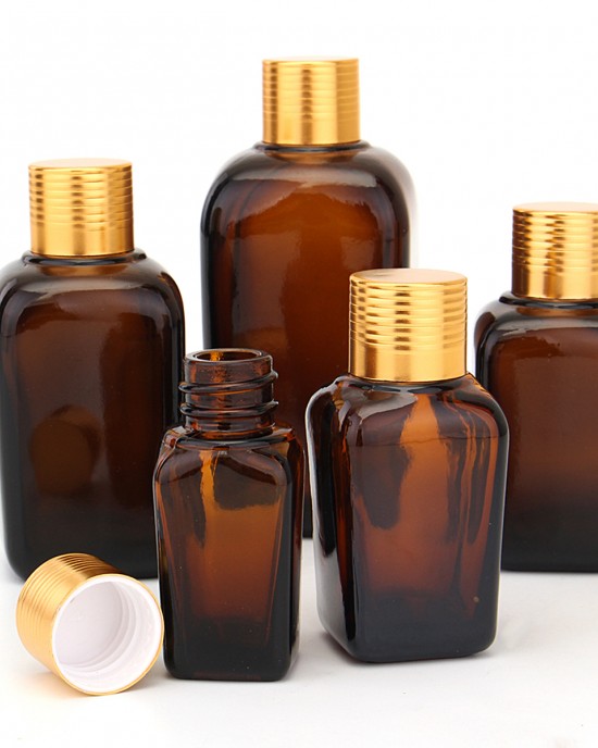 5Pcs Amber Glass Bottles Liquid Reagent Pipette Eye Dropper for Essential Oil Perfume