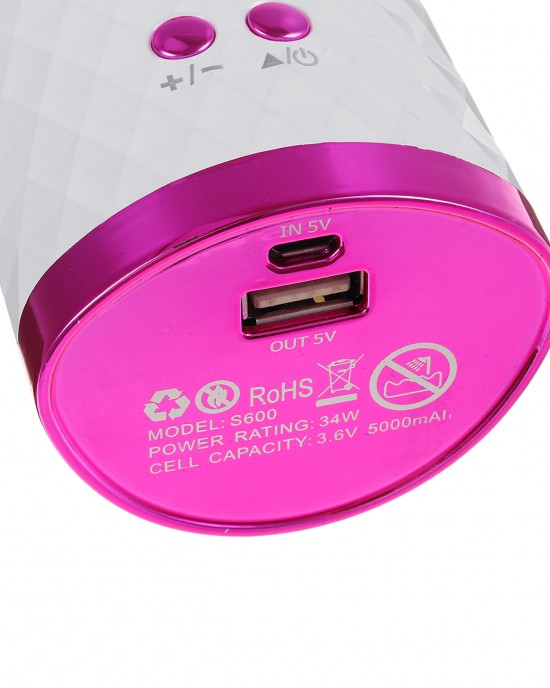 USB Rechargeable Cordless Auto  rotating Hair Curler Hair Waver Curling Iron with LCD Temp Display