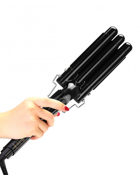 3 Barrels Hair Curling Iron Automatic Perm Splint Ceramic Hair Curler Professional Hair Waver Styling Tools Hair Styler Wand 3 Barrels Hair Curling Iron Automatic Perm Splint Ceramic Hair Curler Professional Hair Waver Styling Tools Hair Styler Wand