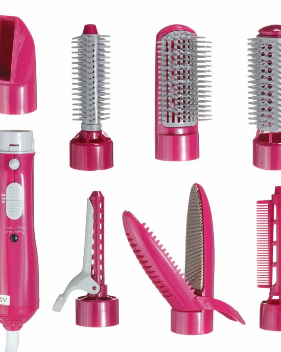 7 in 1 Multifunctional Electric Hair Dryer Styling Set 2 Heating Setting Variable Heat Control Hair Beauty Kits Strong Power Electric Hair Styling Brush Comb