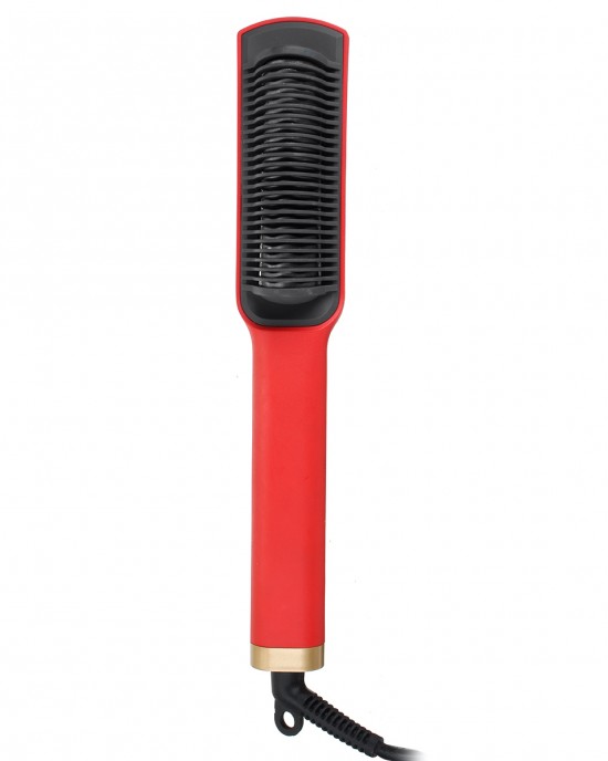 2 In 1 Electric Hair Straightener Straight Hair Brush Ceramic Comb Beauty Styling Tool