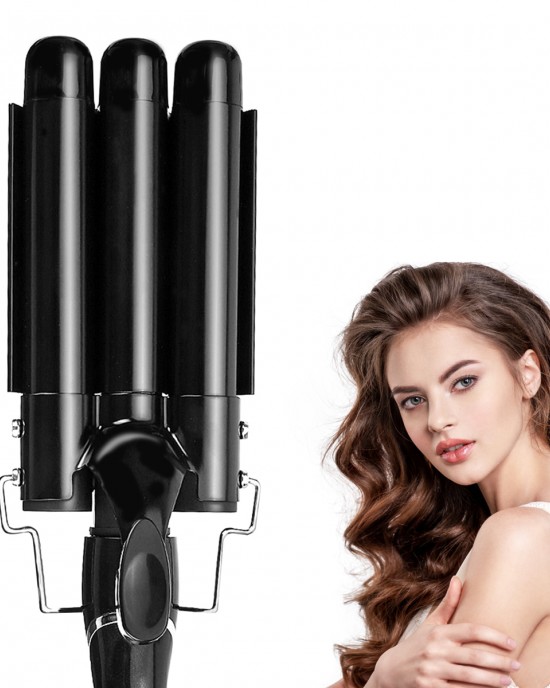 3 Barrels Hair Curling Iron Automatic Perm Splint Ceramic Hair Curler Professional Hair Waver Styling Tools Hair Styler Wand 3 Barrels Hair Curling Iron Automatic Perm Splint Ceramic Hair Curler Professional Hair Waver Styling Tools Hair Styler Wand