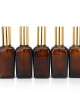 5pcs Amber Glass Liquid Reagent Pipette Bottles for Essential Oil Perfume Toner 5pcs Amber Glass Liquid Reagent Pipette Bottles for Essential Oil Perfume Toner