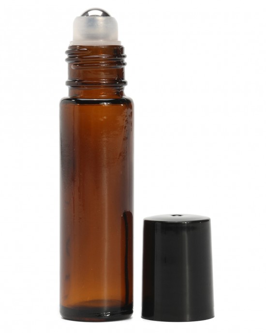 10Pcs 10ml Empty Frosted Roll On Glass Bottles Roller Ball For Perfume Essential Oils