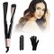 2  in  1 Far  infrared Hair Straighter Curler LCD Digital Temperature Display Curling Iron PTC Heating Anti  scalding One  button Lock Hair Curler