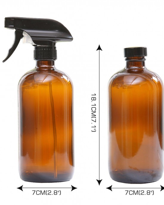500ml Amber Glass Spray Refillable Bottles Water Sprayer 500ml Amber Glass Spray Refillable Bottles Water Sprayer