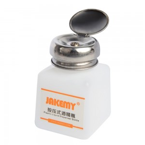 JAKEMY JM  Z10 120ml Liquid Alcohol Press Empty Clear Bottle Liquid Dispenser Bottle Portable Plastic Liquid Dispenser Bottle Pumping Bottle