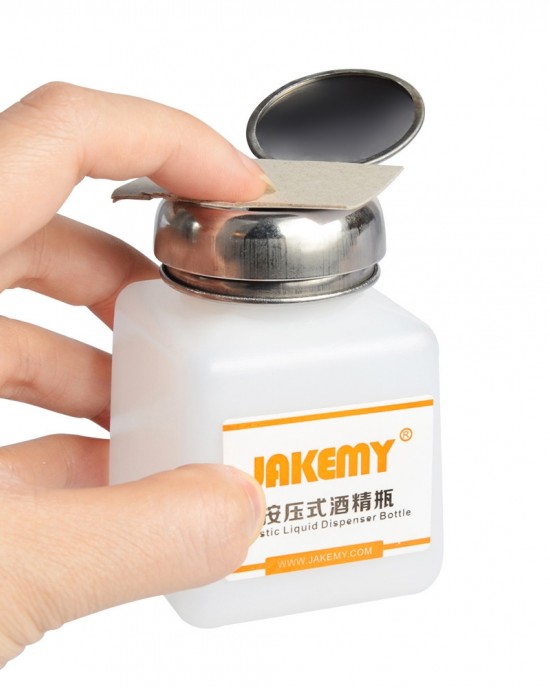 JAKEMY JM  Z10 120ml Liquid Alcohol Press Empty Clear Bottle Liquid Dispenser Bottle Portable Plastic Liquid Dispenser Bottle Pumping Bottle