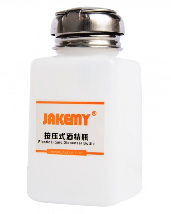 JAKEMY JM  Z11 180ml Liquid Alcohol Press Empty Clear Bottle Liquid Dispenser Bottle Portable Plastic Liquid Dispenser Bottle Pumping Bottle