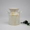 2 PCS Pastoral Simulation Flower Ornaments Wrought Iron Flower Pots Dining Table Potted Ornaments