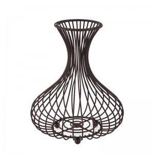 Wine Stopper Storage Basket Home Decoration Kitchen Table Dried Flower Decoration  Matte Bronze Small