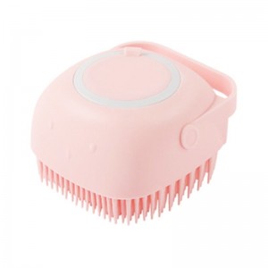 4 PCS Multifunctional Silicone Household Bath Brush  Square Pink