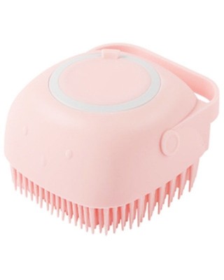 4 PCS Multifunctional Silicone Household Bath Brush  Square Pink