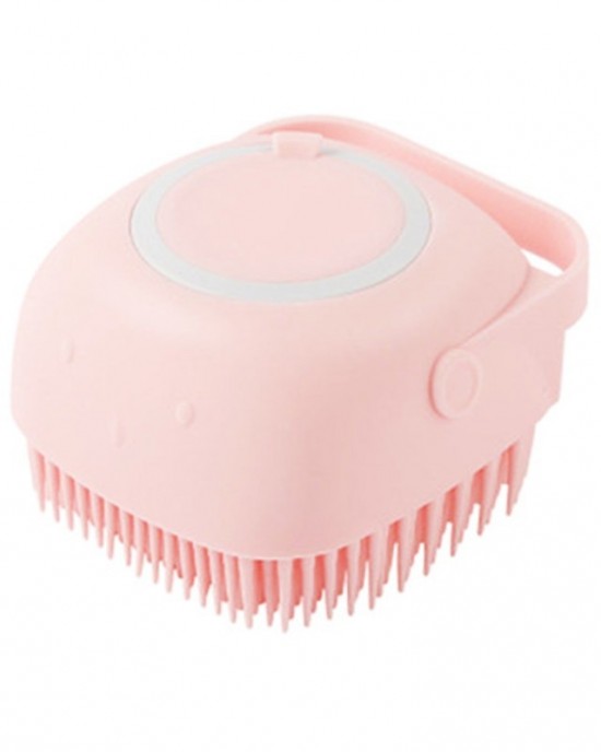 4 PCS Multifunctional Silicone Household Bath Brush  Square Pink