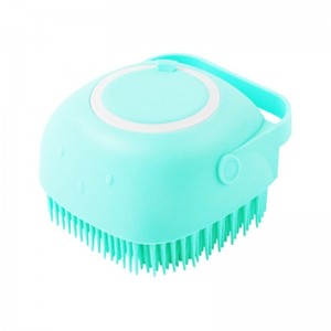 4 PCS Multifunctional Silicone Household Bath Brush  Square Blue