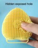 4 PCS Multifunctional Silicone Household Bath Brush Square Yellow 4 PCS Multifunctional Silicone Household Bath Brush Square Yellow