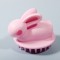 2 PCS Cute Rabbit Shaped Silicone Shampoo Brush  Pink