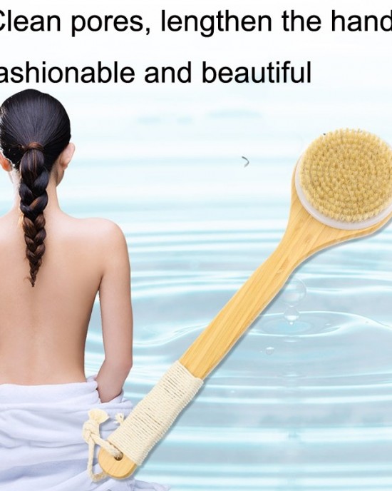 Natural Bristle Massage Exfoliating Shower Brush Natural Bristle Massage Exfoliating Shower Brush