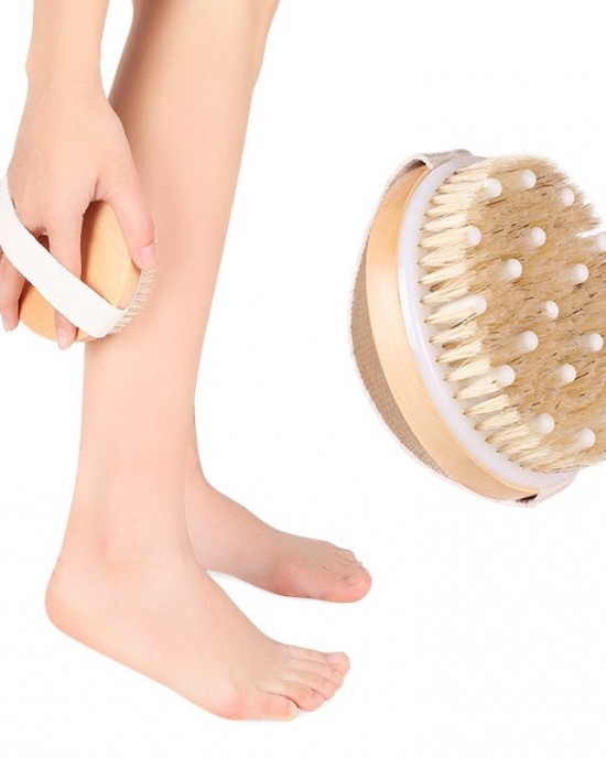 PPR Soft Bead Handleless Massage Bristle Bath Brush