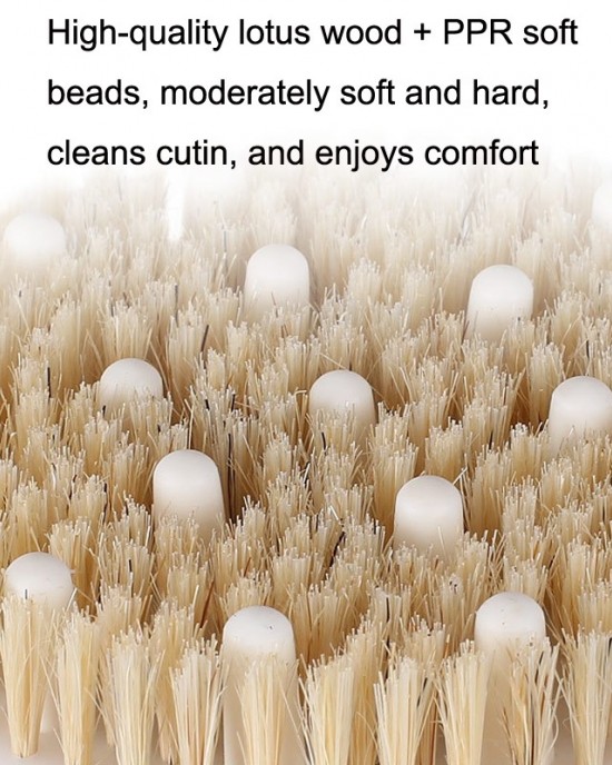 PPR Soft Bead Handleless Massage Bristle Bath Brush