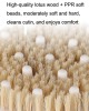 PPR Soft Bead Handleless Massage Bristle Bath Brush