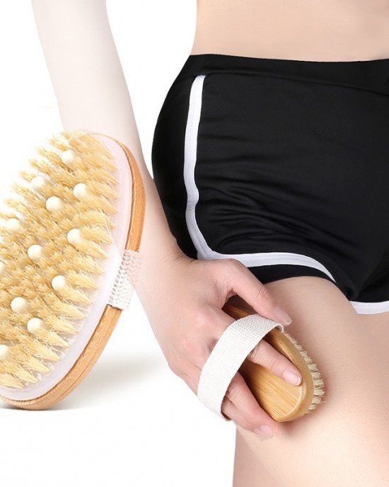 PPR Soft Beaded Boar Bristle Handleless Oval Massage Bath Brush PPR Soft Beaded Boar Bristle Handleless Oval Massage Bath Brush