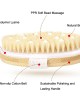 PPR Soft Beaded Boar Bristle Handleless Oval Massage Bath Brush PPR Soft Beaded Boar Bristle Handleless Oval Massage Bath Brush