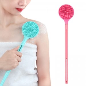 Silicone Massage Long Handle Double Sided Bath Brush