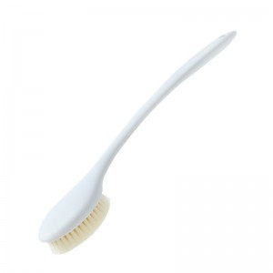 Long Handle Soft Hair Bathing Brush Nylon Hair Massage Brush  White
