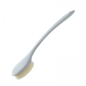 Long Handle Soft Hair Bathing Brush Nylon Hair Massage Brush  Grey