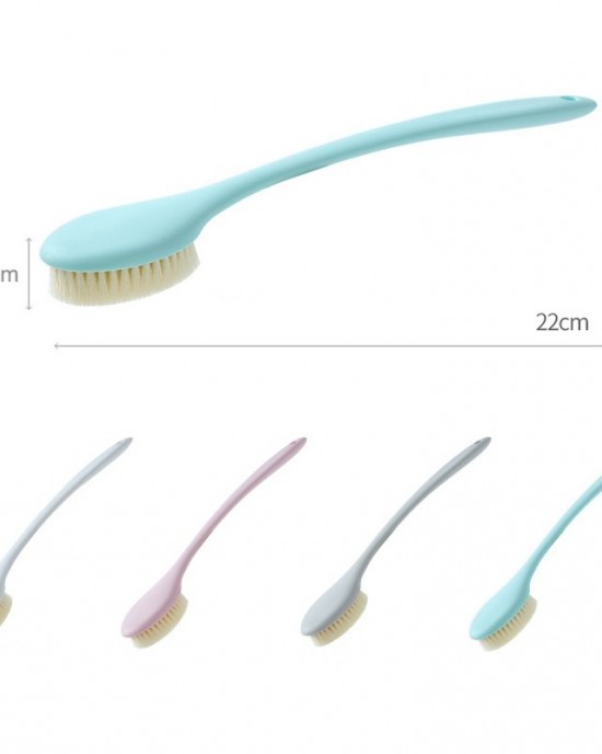 Long Handle Soft Hair Bathing Brush Nylon Hair Massage Brush Grey Long Handle Soft Hair Bathing Brush Nylon Hair Massage Brush Grey