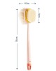 SW076 Double Side Bath Brush Disassembly Long Handle Soft Nylon Brush Color Pink Bath Cloth SW076 Double Side Bath Brush Disassembly Long Handle Soft Nylon Brush Color Pink Bath Cloth