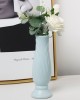 Petal Shaped Simple Drop Proof PE Vase Imitation Porcelain Home Decoration Ornaments Green Petal Shaped Simple Drop Proof PE Vase Imitation Porcelain Home Decoration Ornaments Green