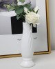 Petal Shaped Simple Drop Proof PE Vase Imitation Porcelain Home Decoration Ornaments White Petal Shaped Simple Drop Proof PE Vase Imitation Porcelain Home Decoration Ornaments White