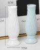 Petal Shaped Simple Drop Proof PE Vase Imitation Porcelain Home Decoration Ornaments White Petal Shaped Simple Drop Proof PE Vase Imitation Porcelain Home Decoration Ornaments White