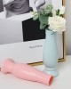Petal Shaped Simple Drop  Proof PE Vase Imitation Porcelain Home Decoration Ornaments  Pink