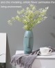 Durable Drop  Proof And Crack  Proof Thickened PE Dried Flower Ornaments Imitation Glaze Living Room Flower Arrangement Vase  Light Green