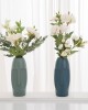 Durable Drop  Proof And Crack  Proof Thickened PE Dried Flower Ornaments Imitation Glaze Living Room Flower Arrangement Vase  Light Green