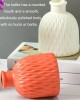 Drop Resistant PE Potted Plant Vase Colorful Imitation Porcelain Decorative Arrangement For Wet And Dry Use  Rose Pink