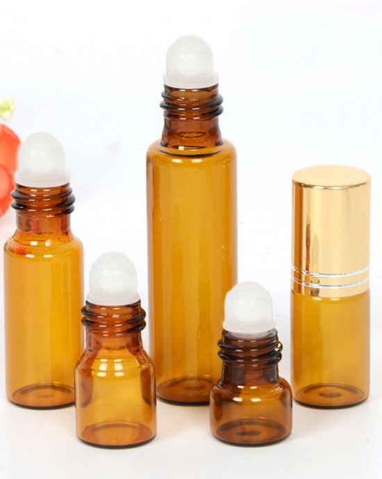5PCS 1ml 2ml 3ml 5ml 10ml Amber Thin Glass Roll Metal Roll on Bottle Sample Test Essential Oil Vials Brown Glass Ball 5PCS 1ml 2ml 3ml 5ml 10ml Amber Thin Glass Roll Metal Roll on Bottle Sample Test Essential Oil Vials Brown Glass Ball