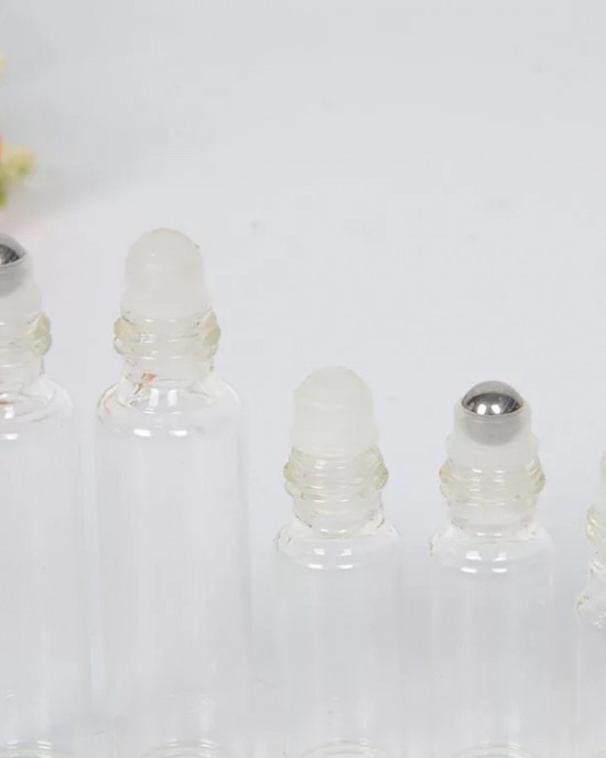 5PCS 1ml 2ml 3ml 5ml 10ml Amber Thin Glass Roll Metal Roll on Bottle Sample Test Essential Oil Vials Transparent Glass Ball 5PCS 1ml 2ml 3ml 5ml 10ml Amber Thin Glass Roll Metal Roll on Bottle Sample Test Essential Oil Vials Transparent Glass Ball