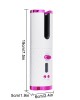USB Rechargeable Cordless Auto  rotating Hair Curler Hair Waver Curling Iron with LCD Temp Display