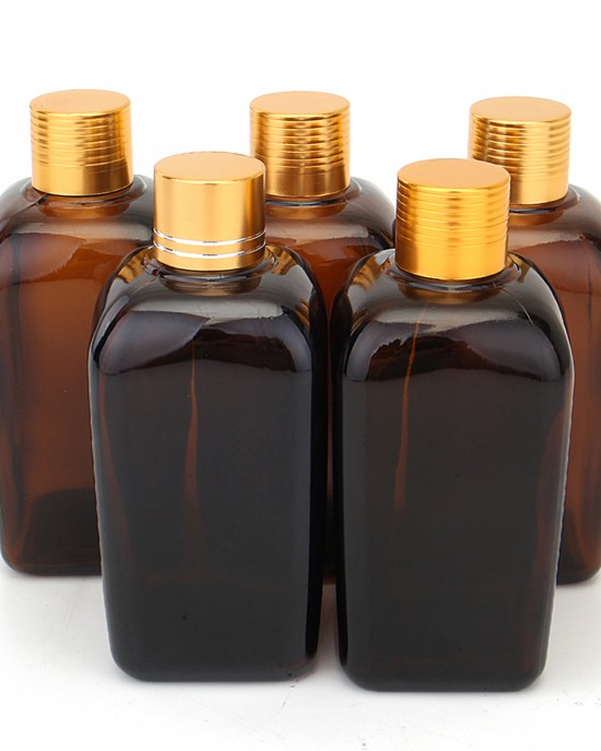 5Pcs Amber Glass Bottles Liquid Reagent Pipette Eye Dropper for Essential Oil Perfume