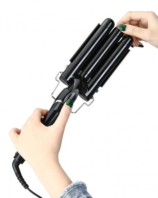 3 Barrels Hair Curling Iron Automatic Perm Splint Ceramic Hair Curler Professional Hair Waver Styling Tools Hair Styler Wand 3 Barrels Hair Curling Iron Automatic Perm Splint Ceramic Hair Curler Professional Hair Waver Styling Tools Hair Styler Wand
