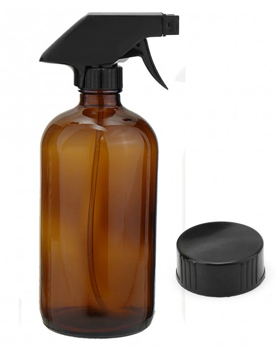 250 500ML Amber Glass Spray Bottles Sprayer Trigger For Aromatherapy Dispenser