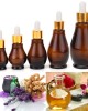 5Pcs Amber Glass Pipette Eye Dropper Bottles for Aromatherapy Essential Oil Perfume Toner 5Pcs Amber Glass Pipette Eye Dropper Bottles for Aromatherapy Essential Oil Perfume Toner
